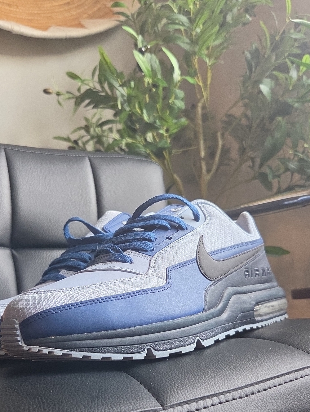 Nike Blue and Gray Air-max Sneaker